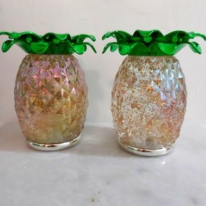 2 NEW Pineapple Candle Holder Singlewick